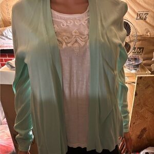 Old Navy Light Green Women's Cardigan Size L